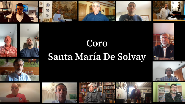 Homenaje del coro Santa María de Solvay con 'O sacrum convivium' a todos los fallecidos en Cantabria