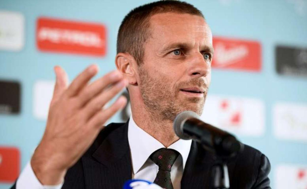 Aleksander Ceferin, presidente de la UEFA. 