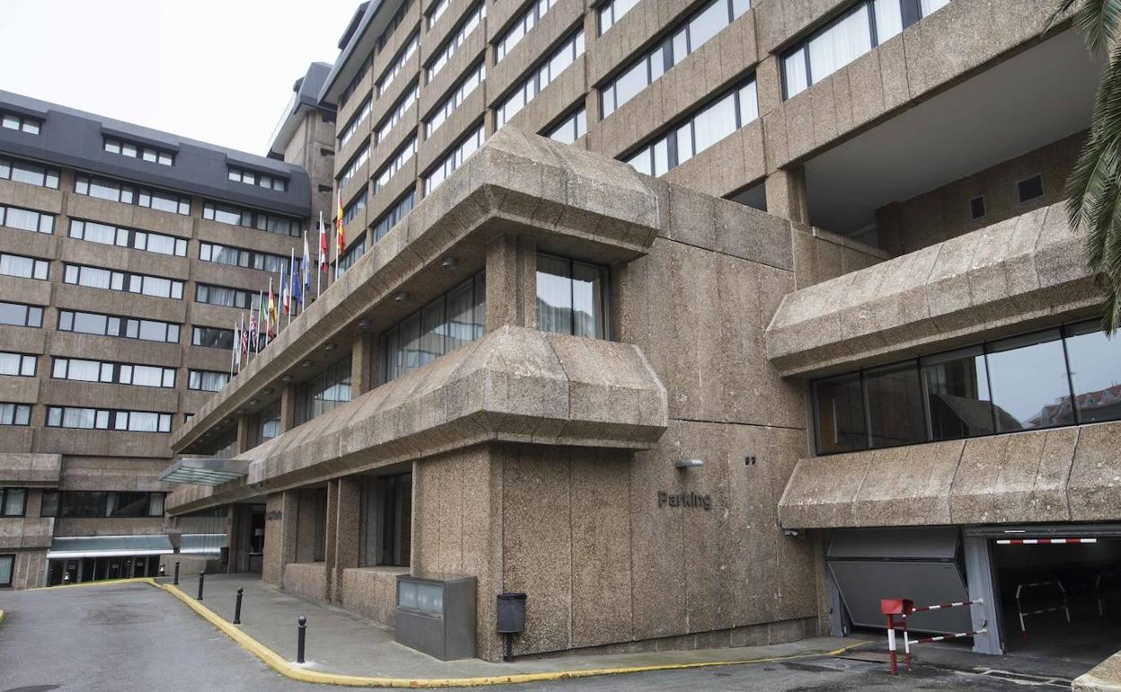 El hotel Santemar, cerrado.