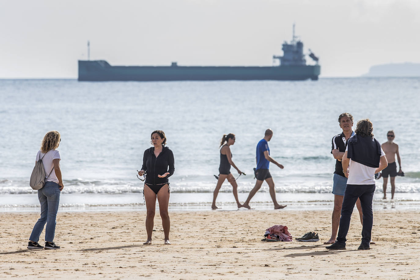 Fotos: Los santanderinos aprovechan el día de playa