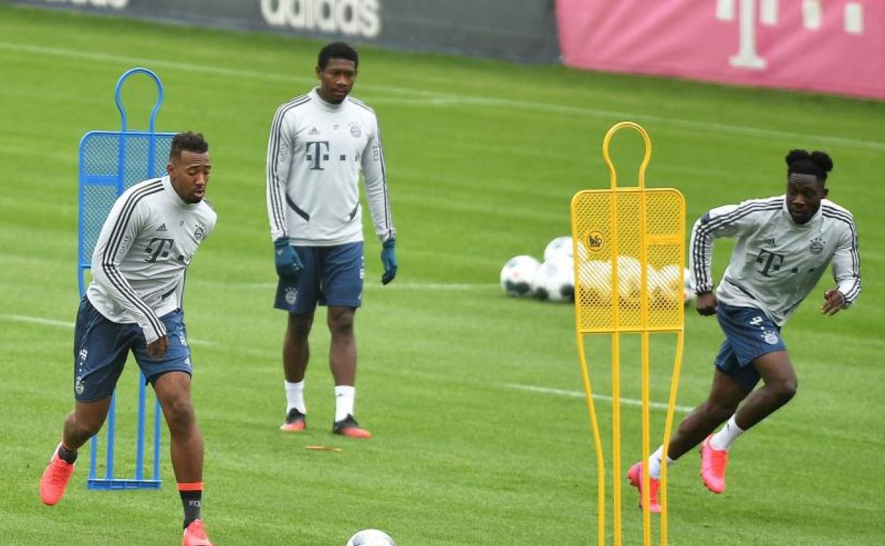 Imagen de un entrenamiento del Bayern el martes 5 de mayo. 