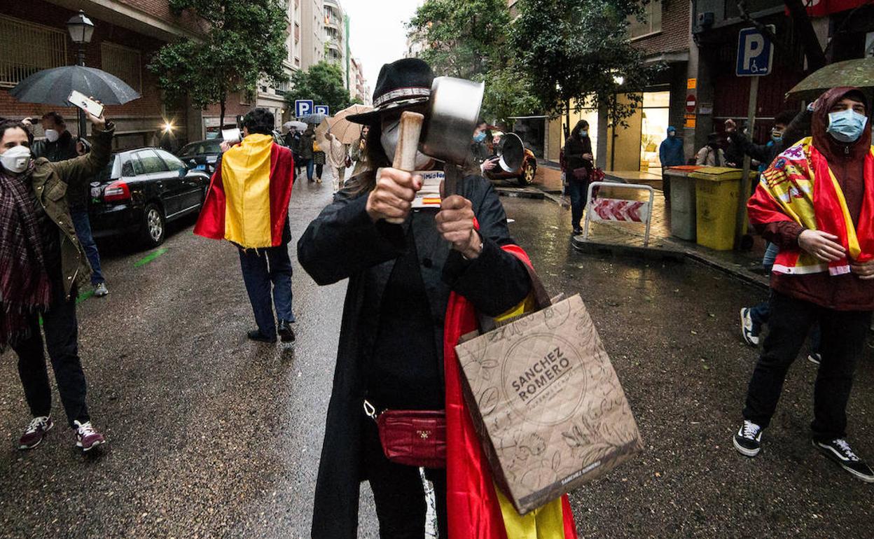 Protestas en Madrid.