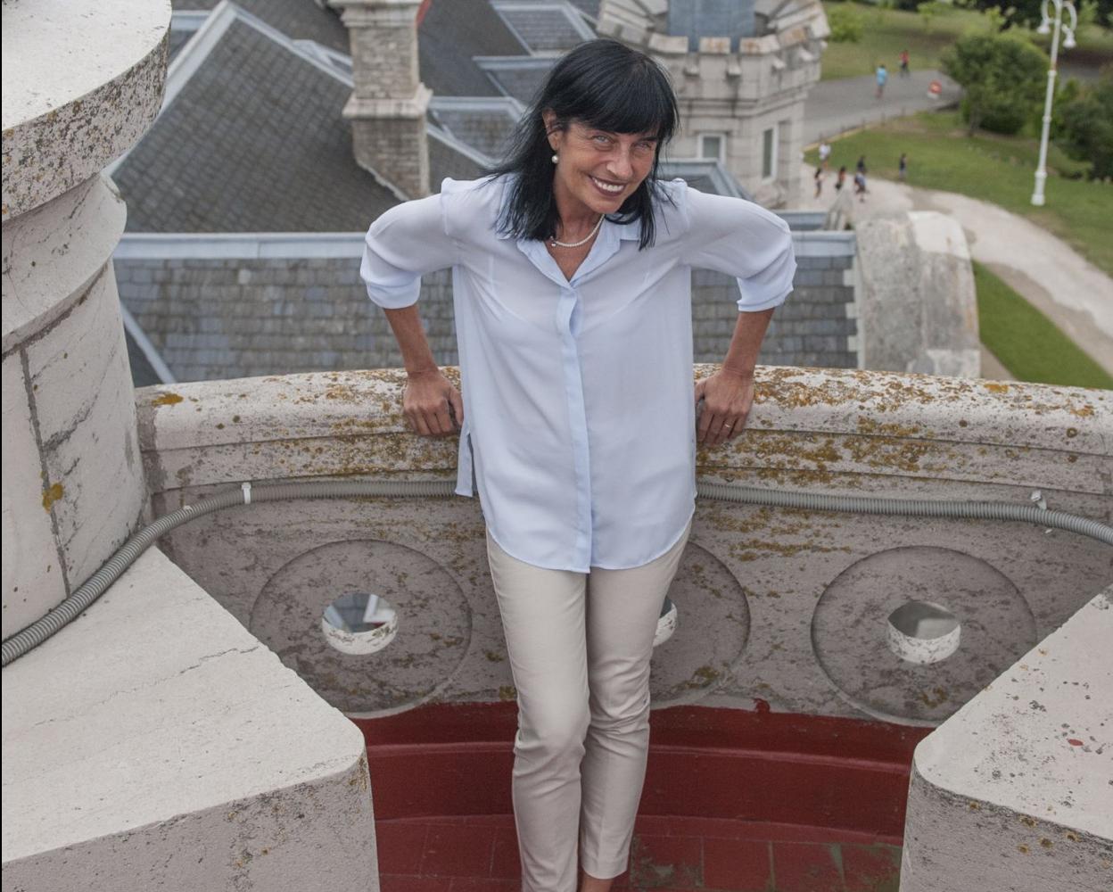 Mara Dierssen, durante una de sus visitas al Palacio de la Magdalena.