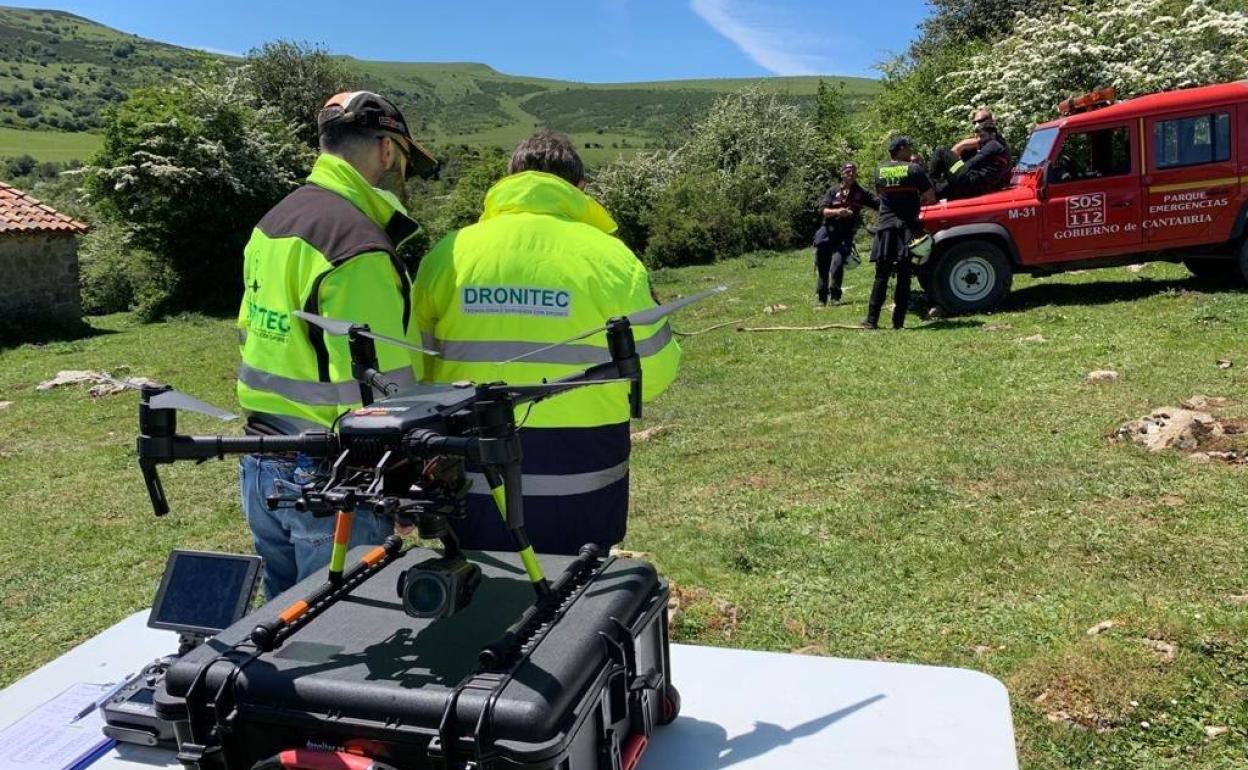 Más de un centenar de efectivos participa en la tercera jornada de búsqueda del hombre desaparecido