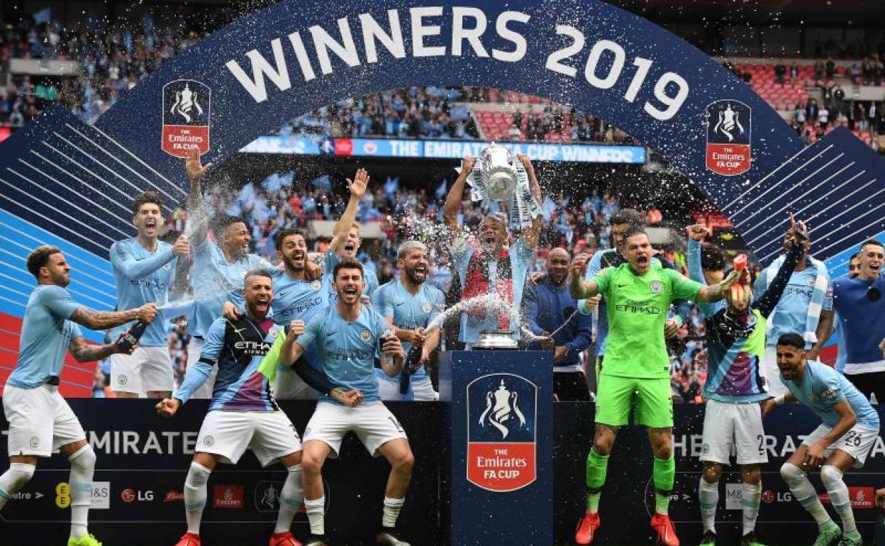 El Manchester City, campeón de Copa en 2019. 