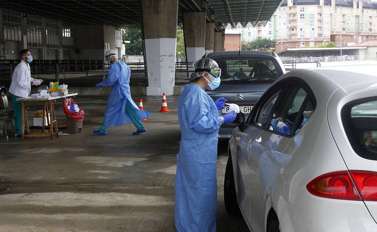 Instalación en Torrelavega para hacer test de Covid-19.