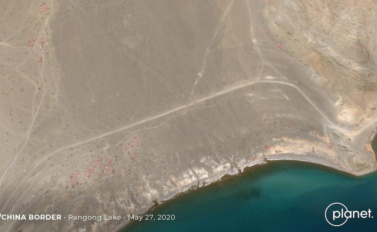 Zona en disputa entre China e India, en las costas del lago Pangong, a 4.500 metros de alto. 