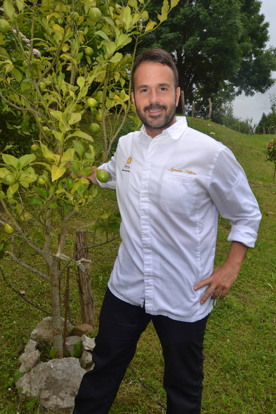 Ignacio Solana, en las inmediaciones del restaurante.