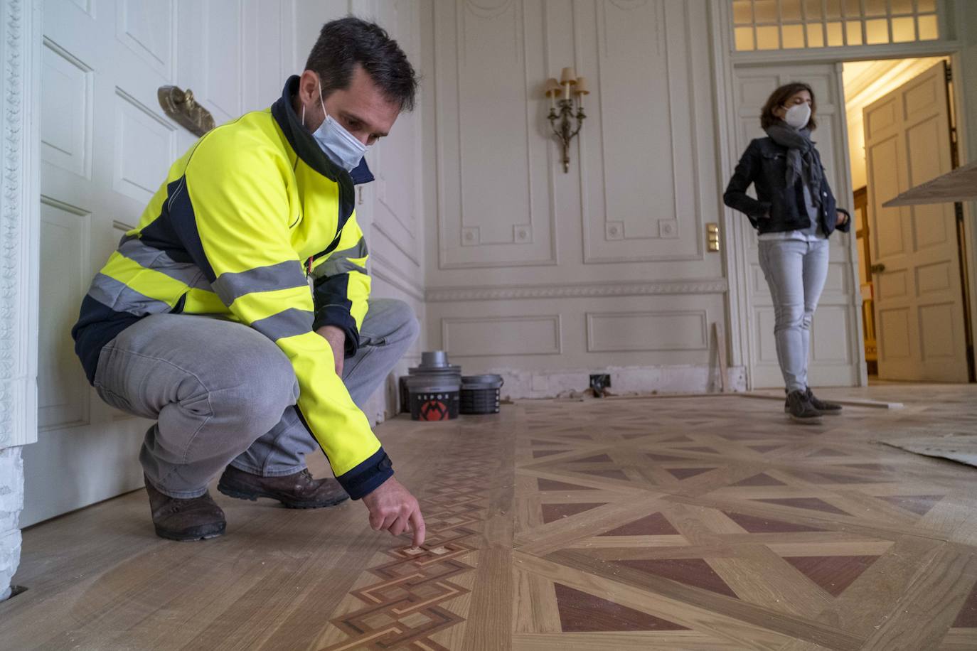 Los trabajos en el gran edificio de la península de La Magdalena estarán acabados «para mediados de julio»