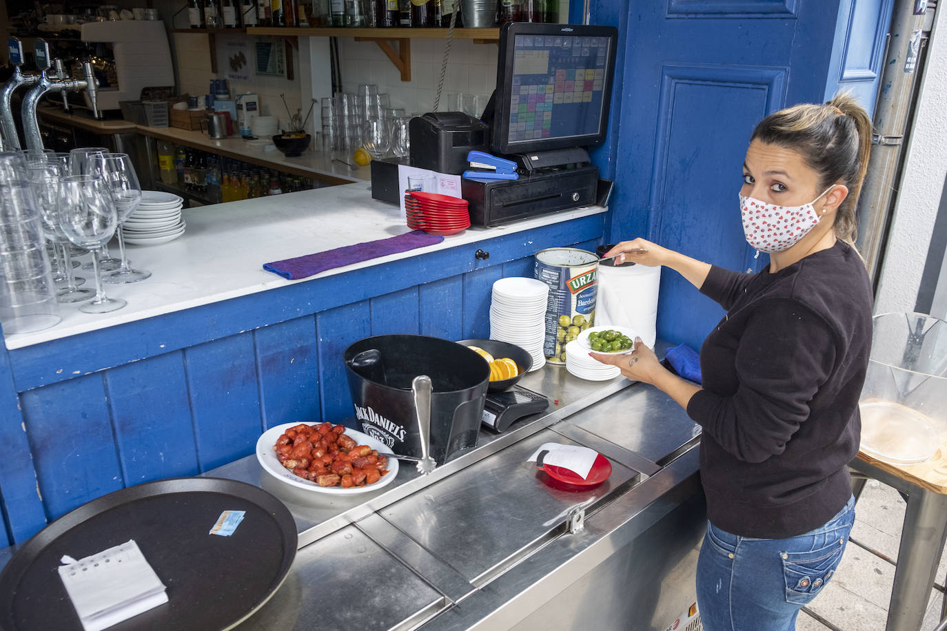 La del bar Cos fue una de las primeras terrazas en funcionar. 