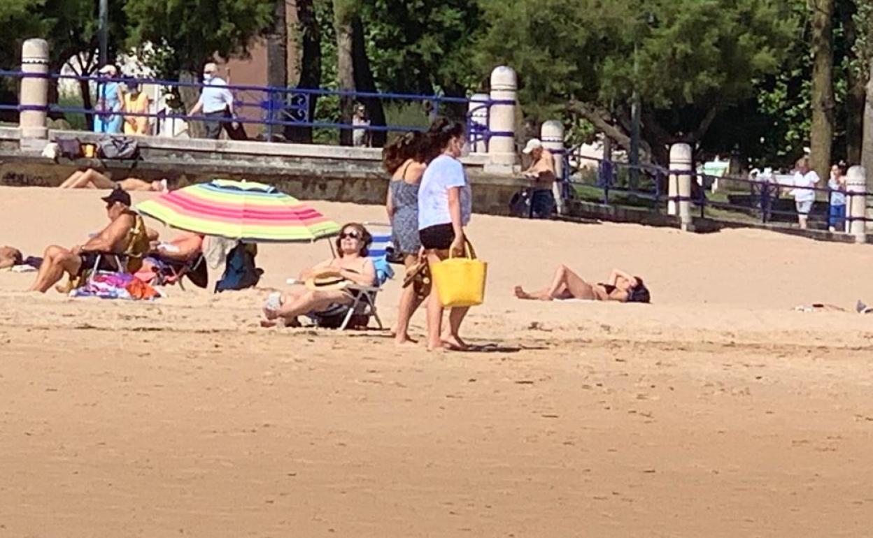 Playa de Santander este martes