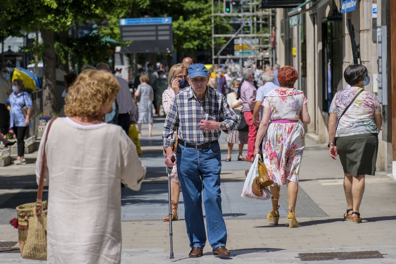 Fotos: El uso se la mascarilla se relaja