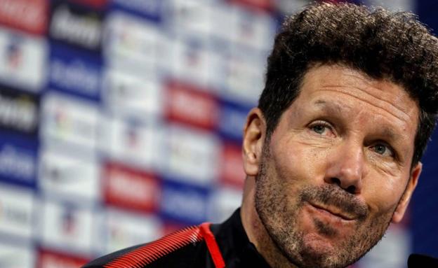 Diego Pablo Simeone, entrenador del Atlético. 