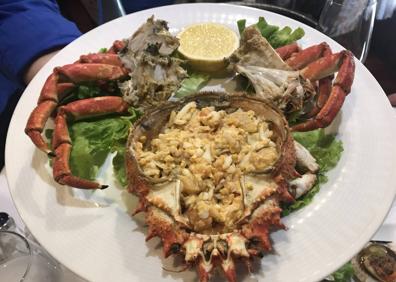 Imagen secundaria 1 - Volandeiras, centollo y gambas a la plancha.