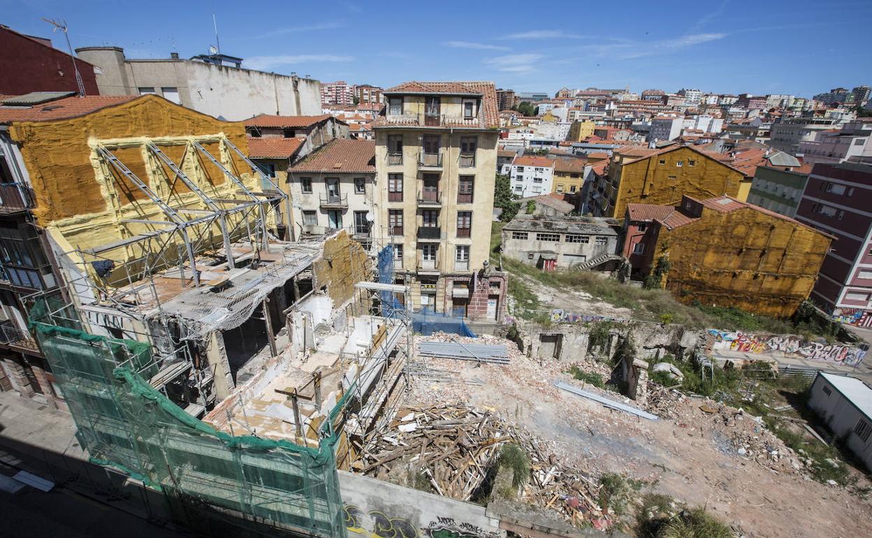 Vista parcial del Cabildo de Arriba de Santander.