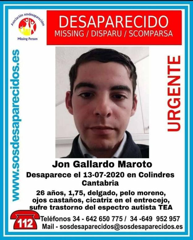 Buscan a un joven desaparecido en Colindres desde el lunes