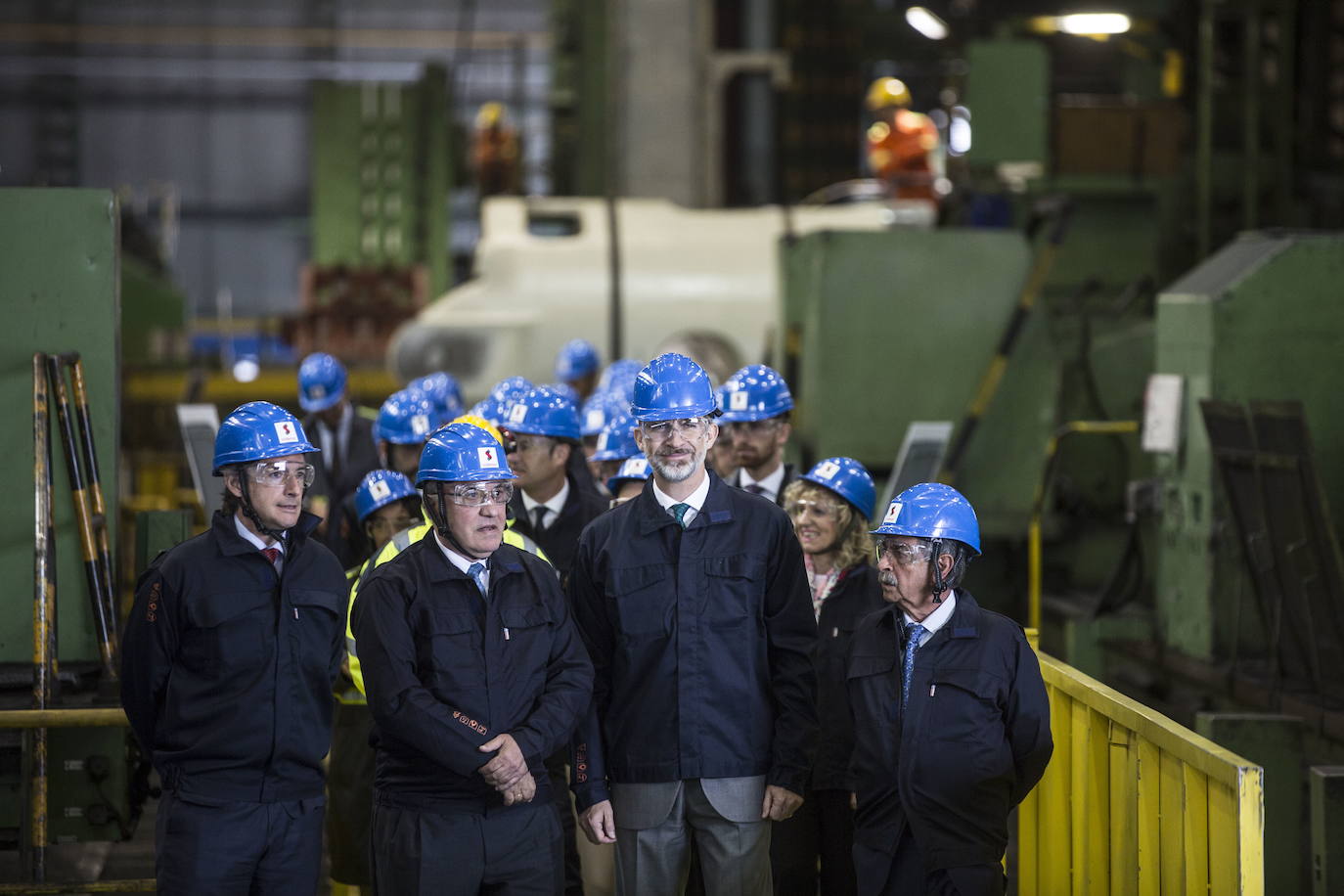 El Rey de España, Felipe VI, visitó Sidenor con motivo del centenario de su planta en Reinosa en 2018. Fue la última visita del monarca a Cantabria.