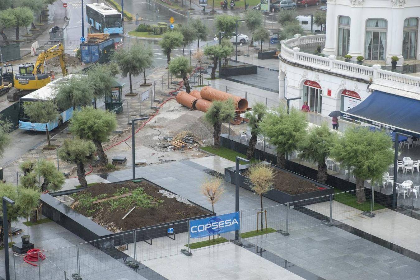 Fotos: Así va la reforma de la Plaza de Italia