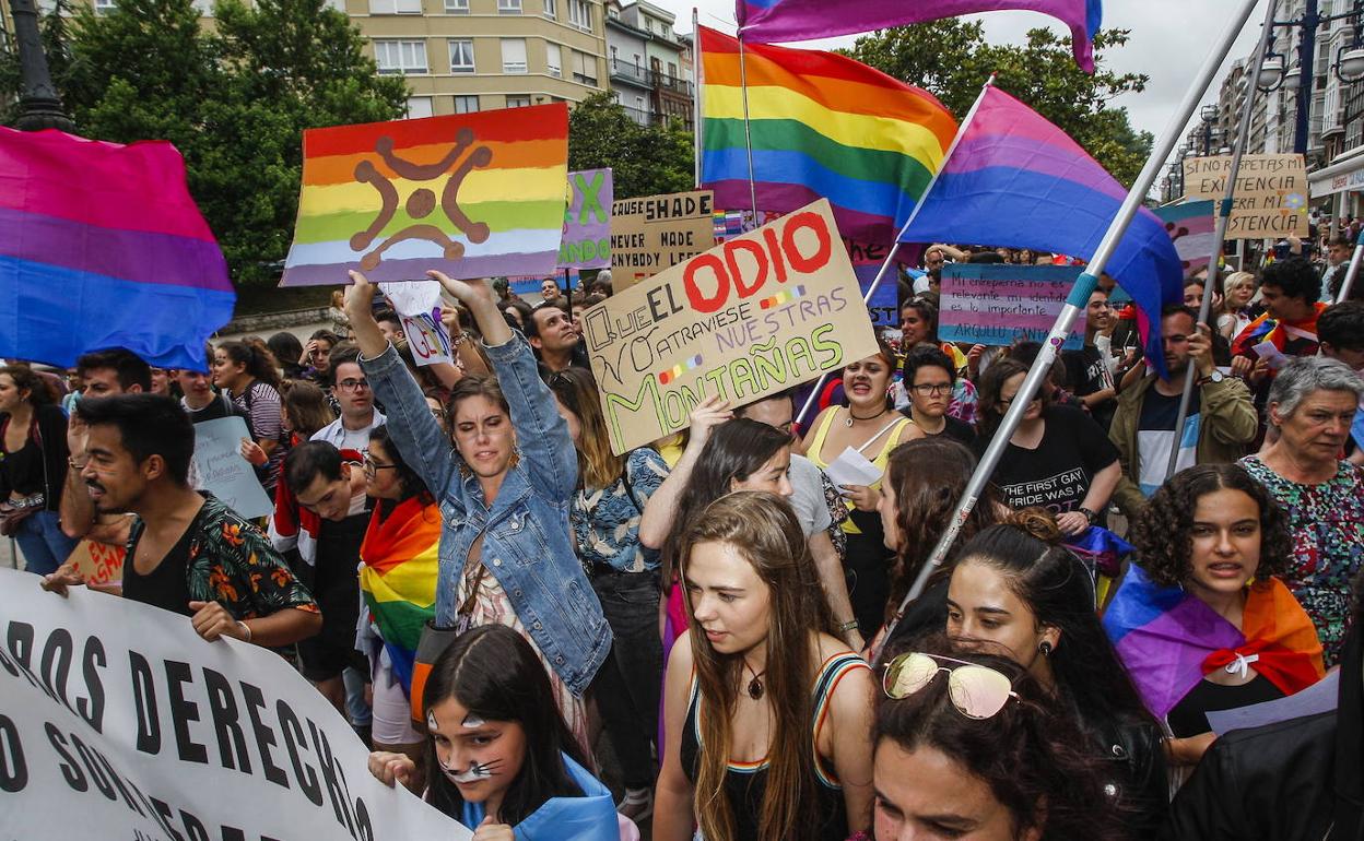 Manifestación por el Orgullo Gay.