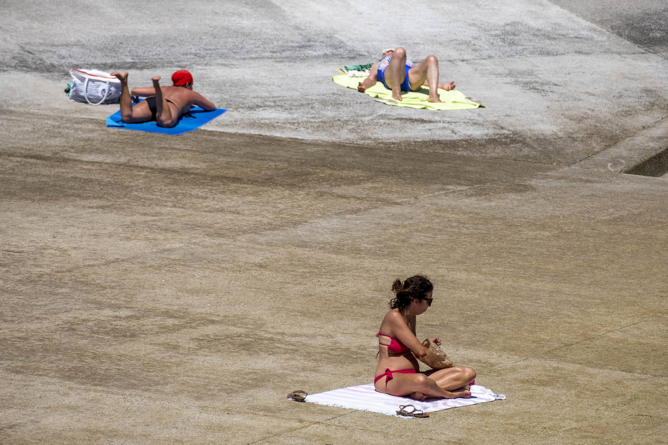 Fotos: Soportando el calor como se puede