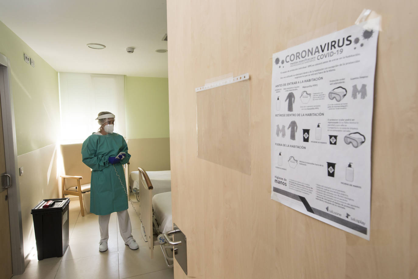 Fotos: Estricto protocolo sanitario en el Centro Hospitalario Padre Menni