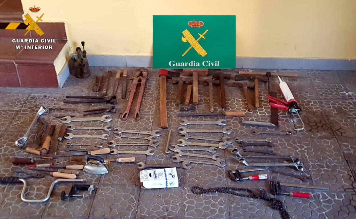 Herramientas robadas.