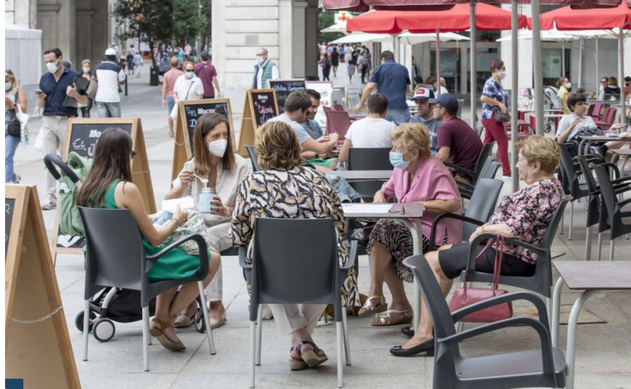 Imagen de una terraza de Santander.