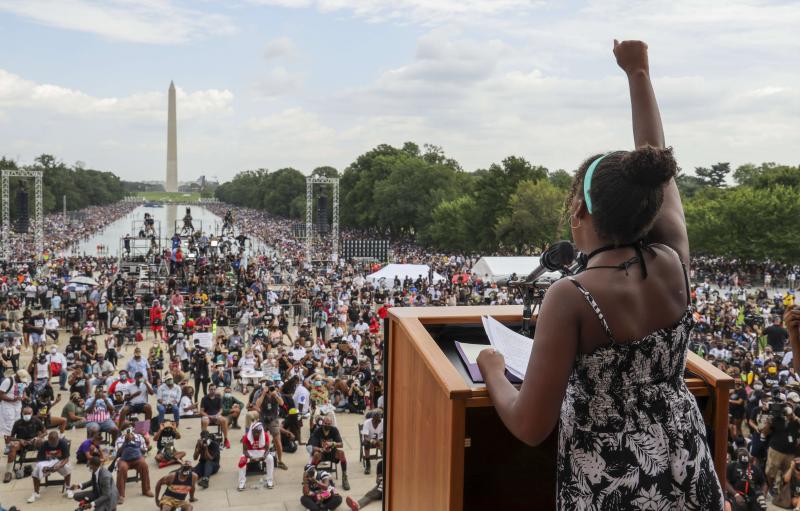 Fotos: La marcha contra el racismo en Washington, en imágenes