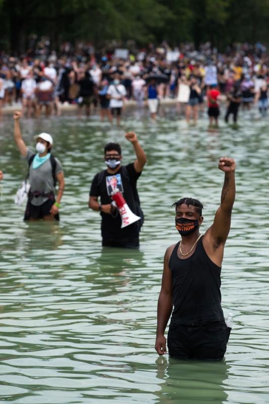 Fotos: La marcha contra el racismo en Washington, en imágenes