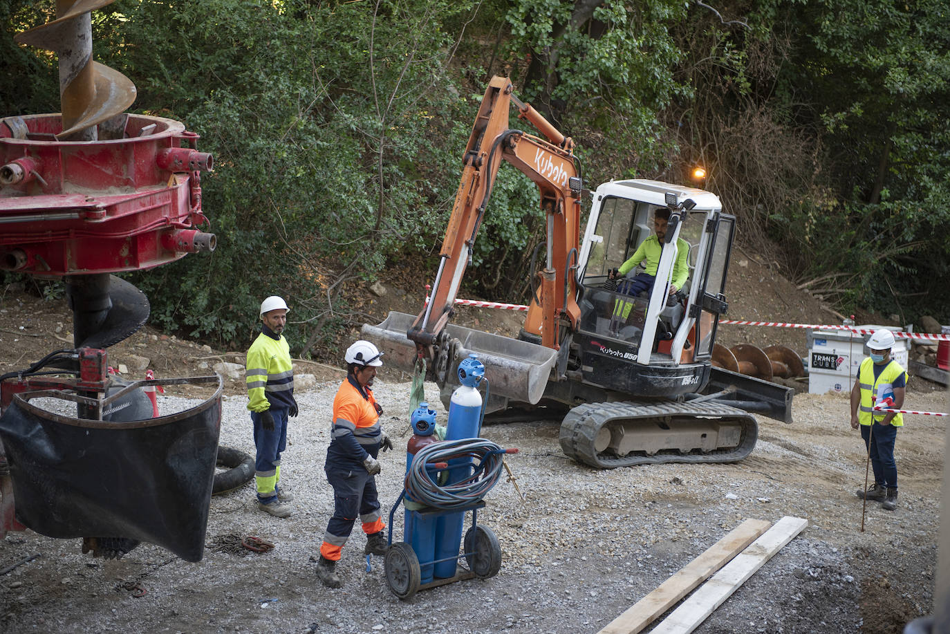 Los trabajos para recuperar el viejo acceso por El Sardinero tardarán tres meses en alcanzar la infraestructura original