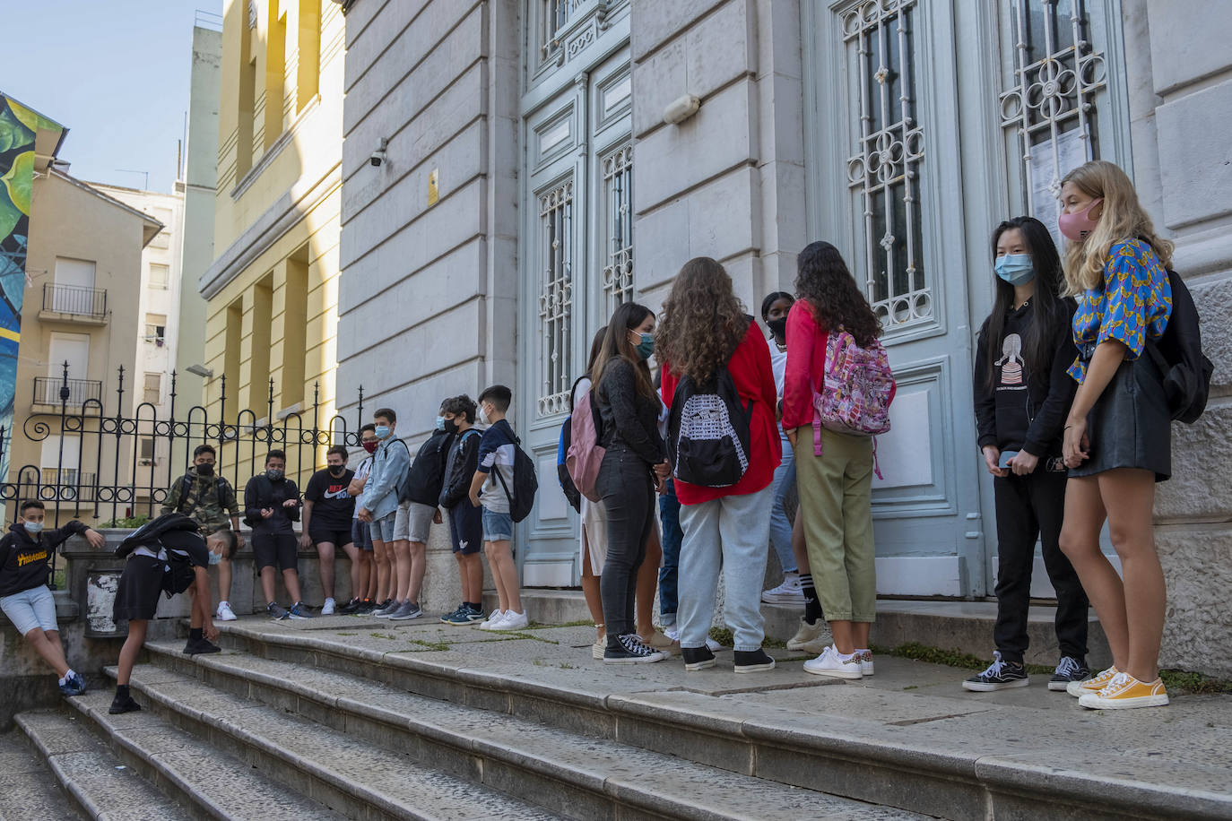 Fotos: Primer día de curso en el IES Santa Clara