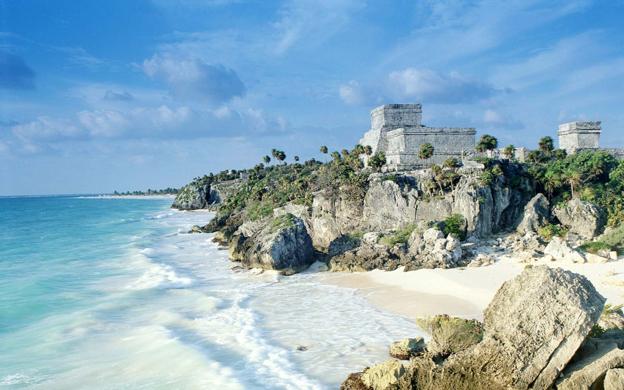 Ruinas mayas en Tulum.