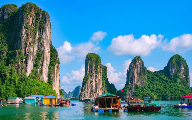 Bahía de Halongo, en Vietnam.