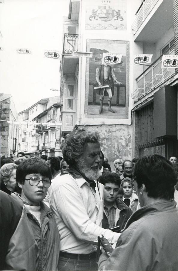 Llegada a Santoña de la expedición de 'La Marigalante', en noviembre de 1987.