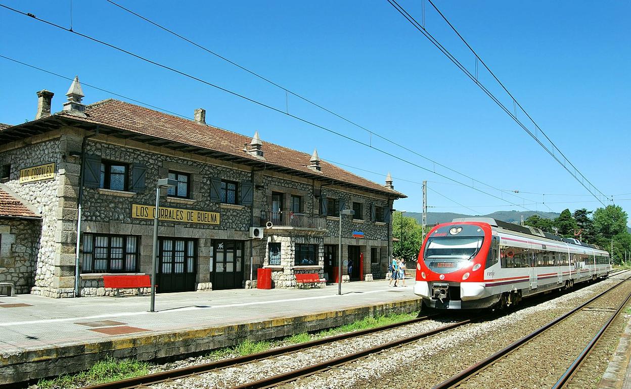 Estación de trenes de Los Corrales de Buelna.