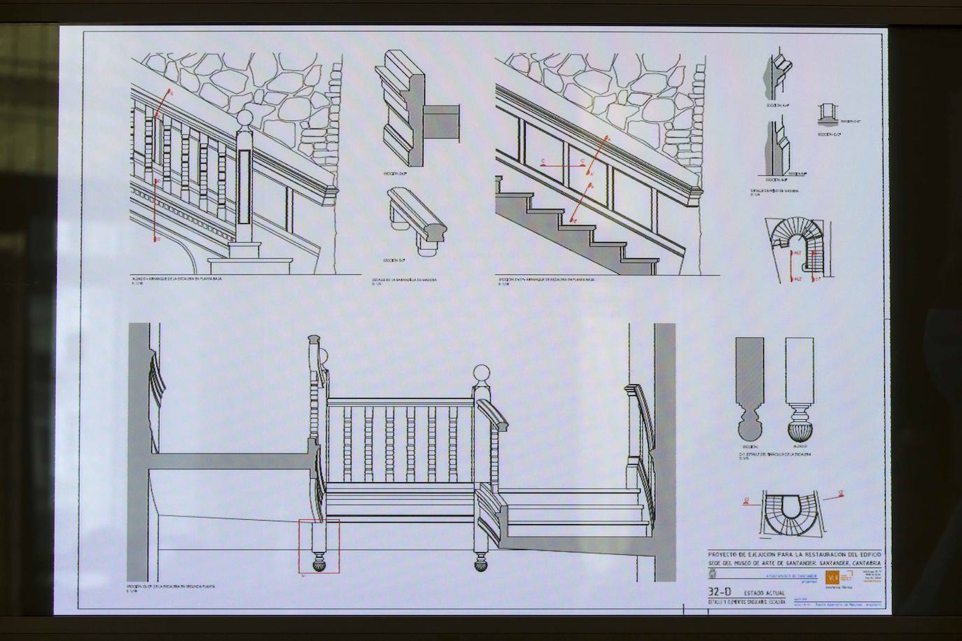 El proyecto de rehabilitación contempla 14 salas para exposiciones, la escalera original del proyecto de Rucabado y un ascensor interior acristalado