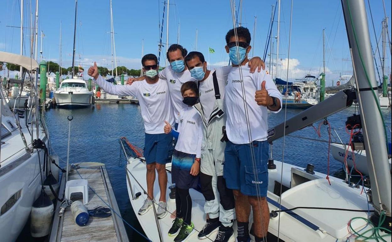 La tripulación del 'M&G Tressis', campeona de España de J80.