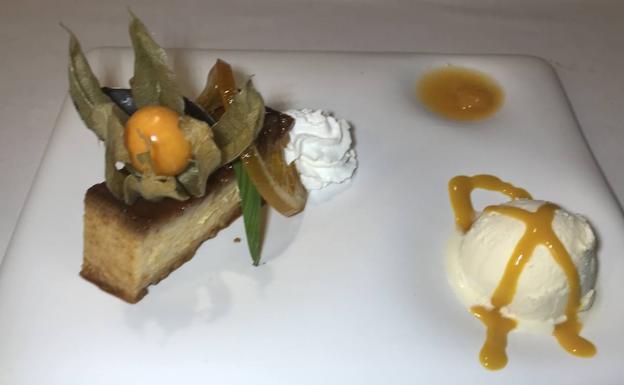 Flan de calabaza.