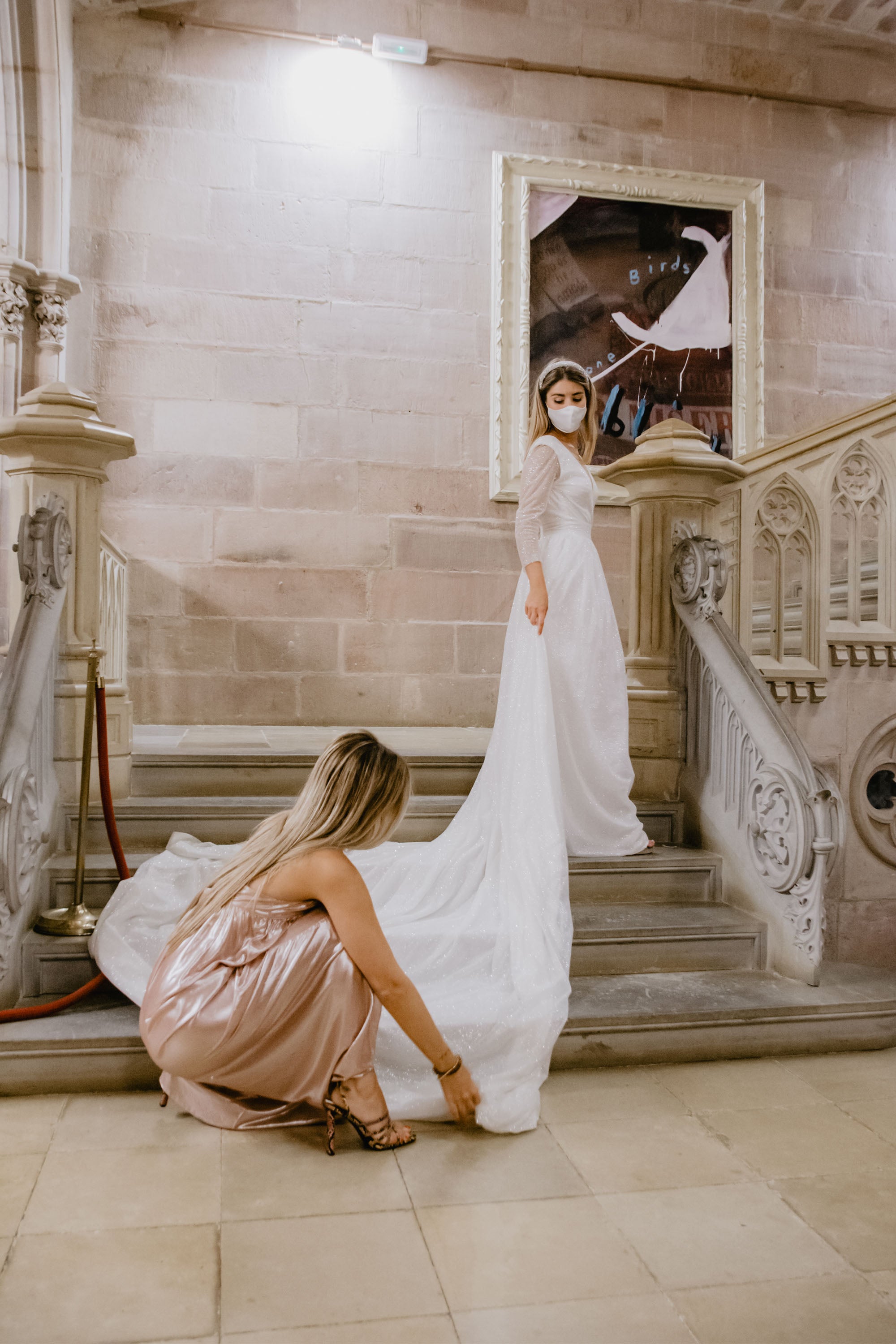 Ana Mohino Zugasti mostró sus diseños en el 'I Festival Solidario de Cantabria', celebrado en el Palacio de Sobrellano, en Comillas.