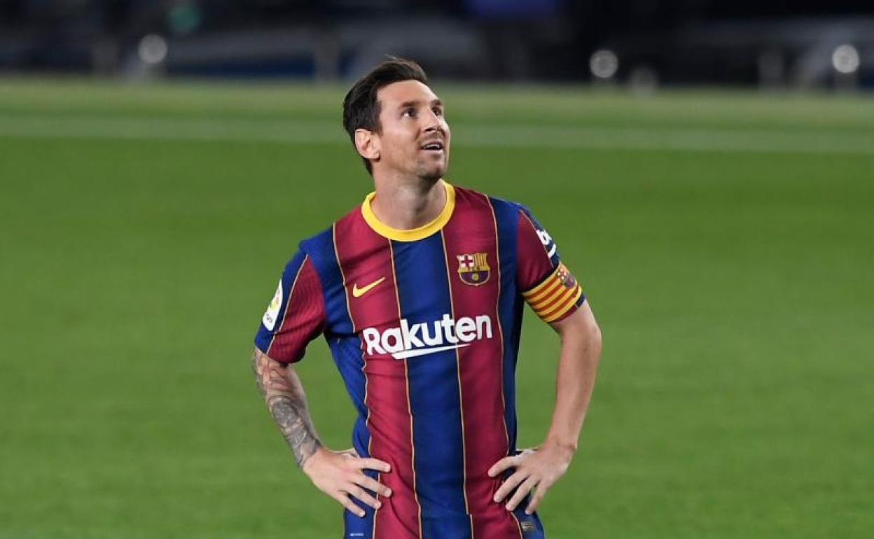 Leo Messi, durante el partido entre Barça y Villarreal.