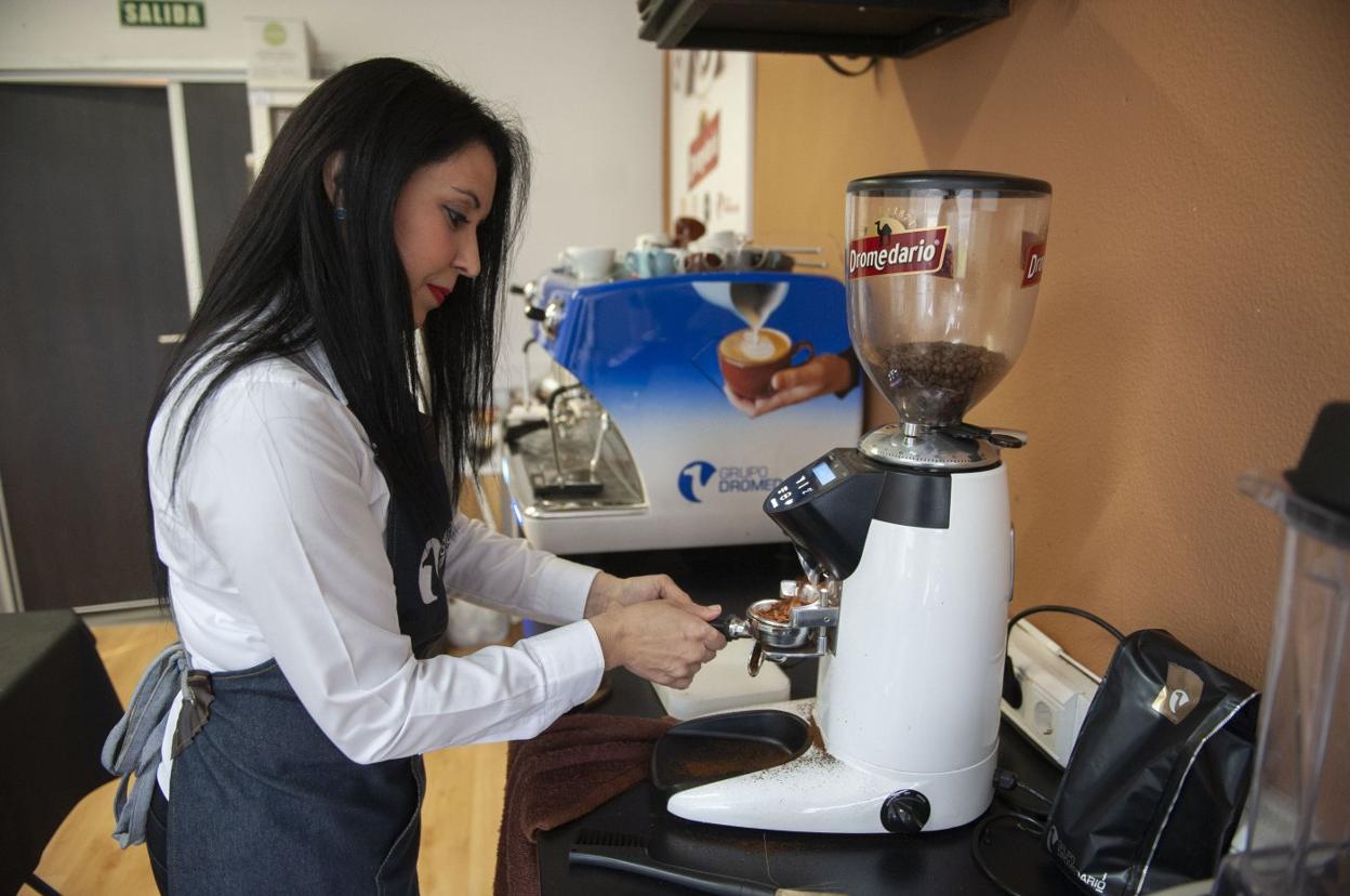 Karen, en un momento de la última edición Maitre Cantabria. 