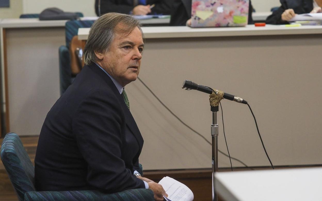 El promotor y arquitecto Valentín Galdós, durante su comparecencia en el juicio. sane