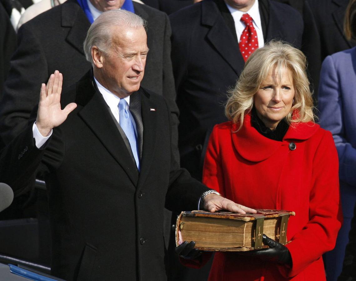 Toma de posesión de Biden como vicepresidente de Barack Obama en enero de 2009