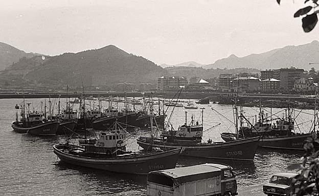 Barcos de pesca en el puerto de Castro.