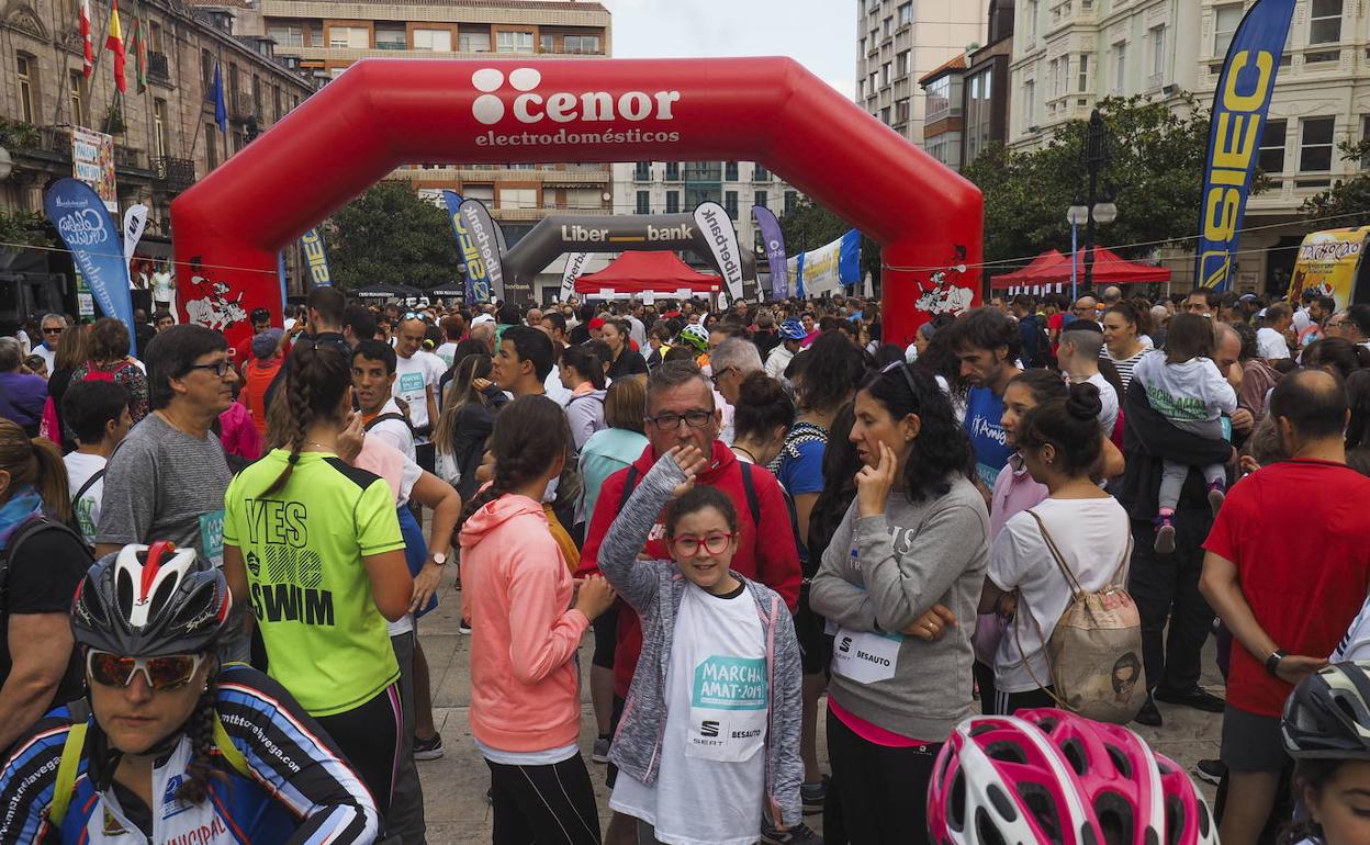 Imagen de archivo de la Marcha AMAT celebrada en 2019.