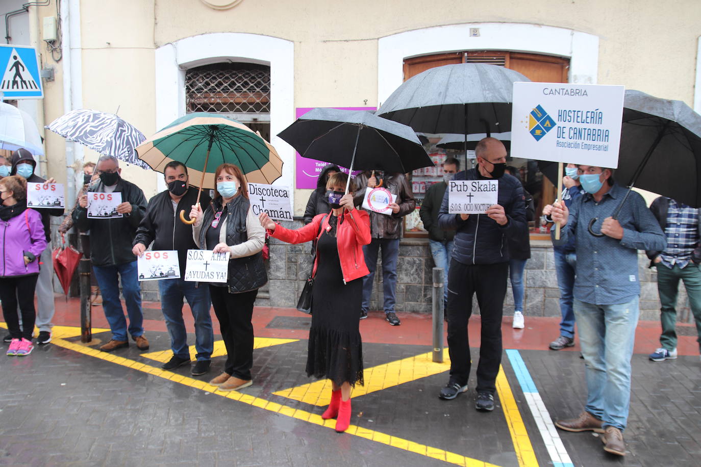 Imagen de los manifestantes en Ampuero.