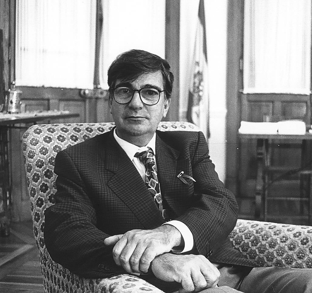 Ernest Lluch, rector de la UIMP entre los años 1989 y 1995.