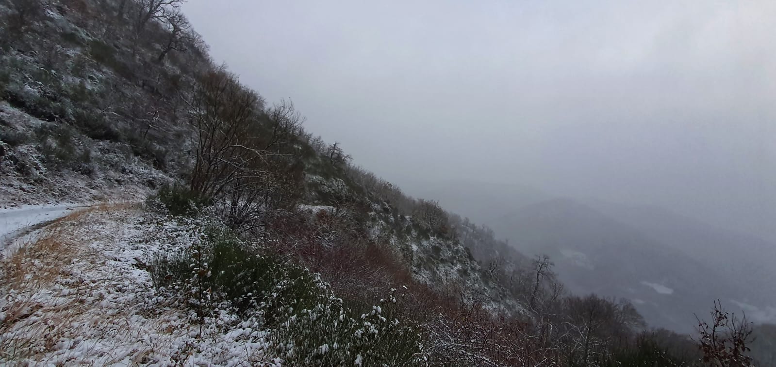 Imagen de Espinama (Liébana) de esta mañana.