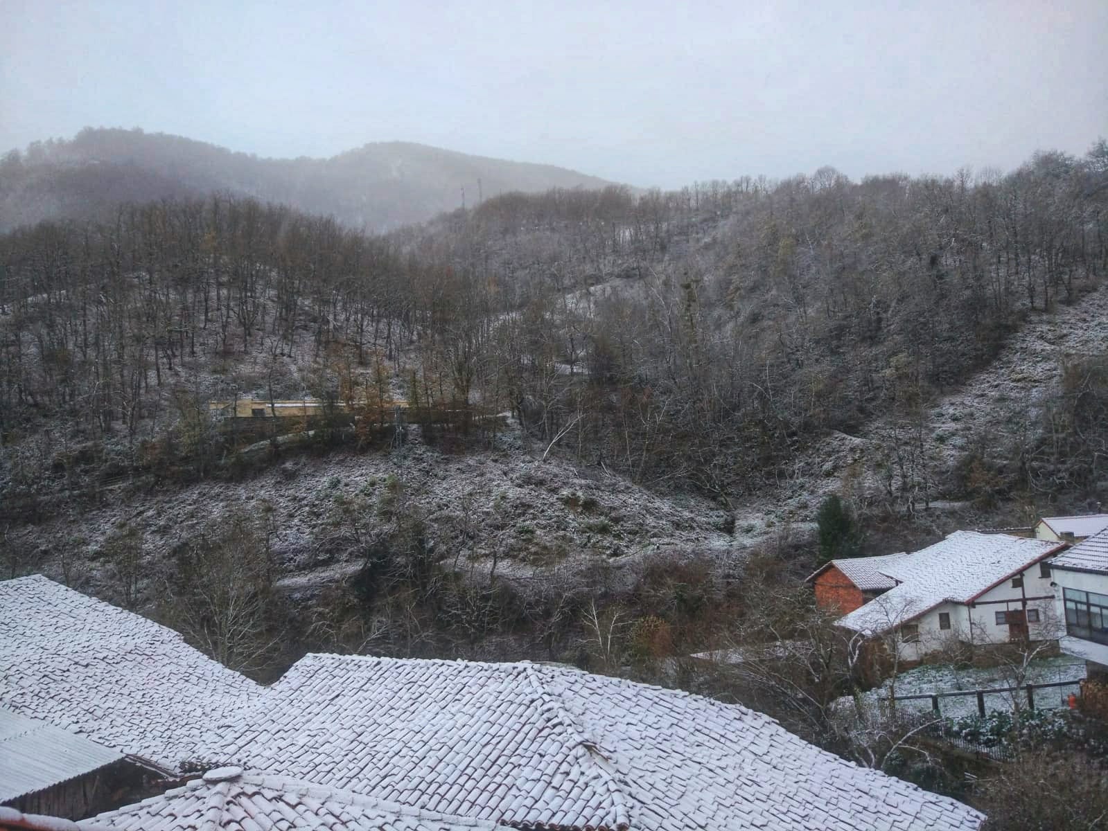 Imagen de Espinama (Liébana) de esta mañana.