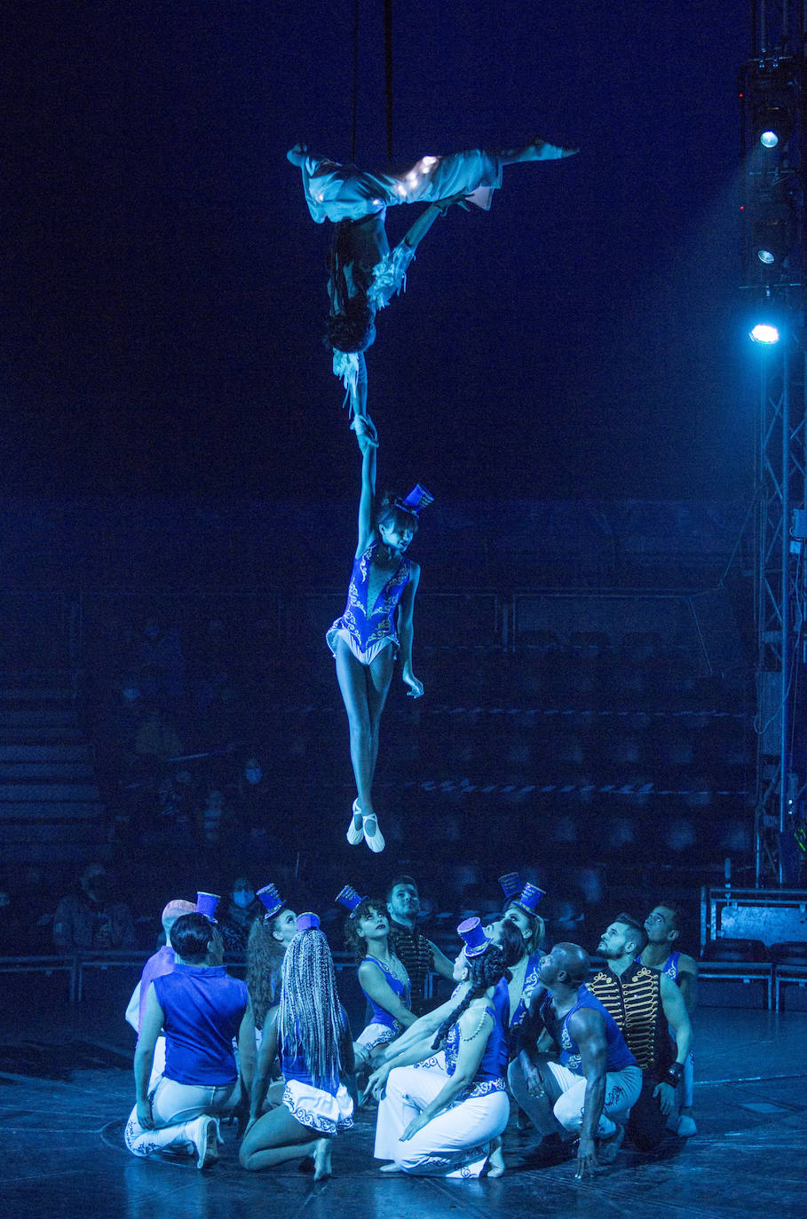 El circo estreno por fin su espectáculo en Santander después de que Sanidad rectificara y les permitiera abrir 